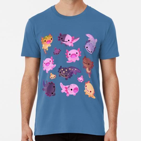 

Happy Axolotl Size S to 5XL Made in the USA TShirt Unisex T-Shirt XXXXL