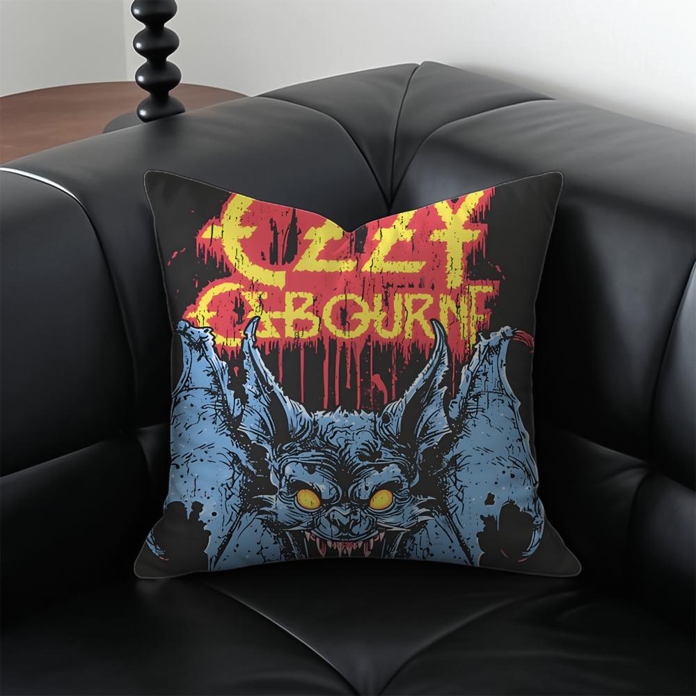 singer rock OOzzy OOsbourne Cushion Cover Pillow Case Antidustmite Invisible zipper silky plush cushion