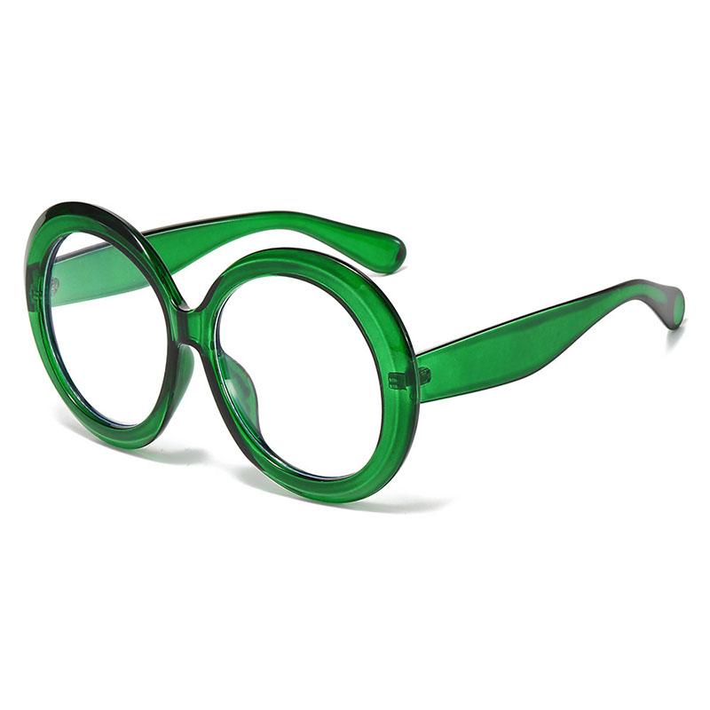 SHAUNA Vintage Oversized Round Women Sunglasses Fashion Double Color Gradient Shades UV400 Men Trending Punk Sun Glasses