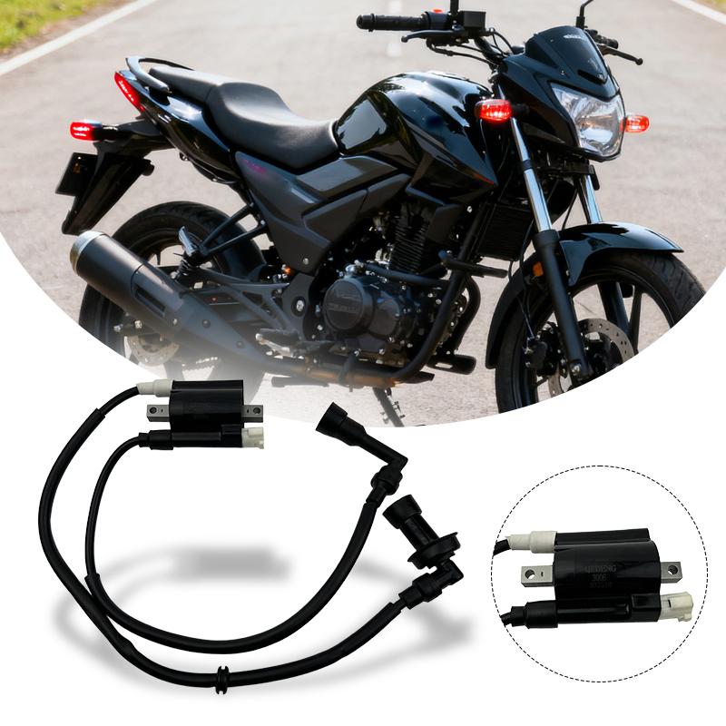NS200 Ignition Coil For Bajaj Pulsar NS 200 Ignition Wire Cap Set Replacement Double Holes Wries Motorcycle Accessories
