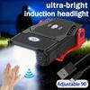 Mini LED Sensor Cap Clip Headlamp USB Rechargeable Waterproof 90° Adjustable Hand Free Light for Camping Fishing Hunting Running