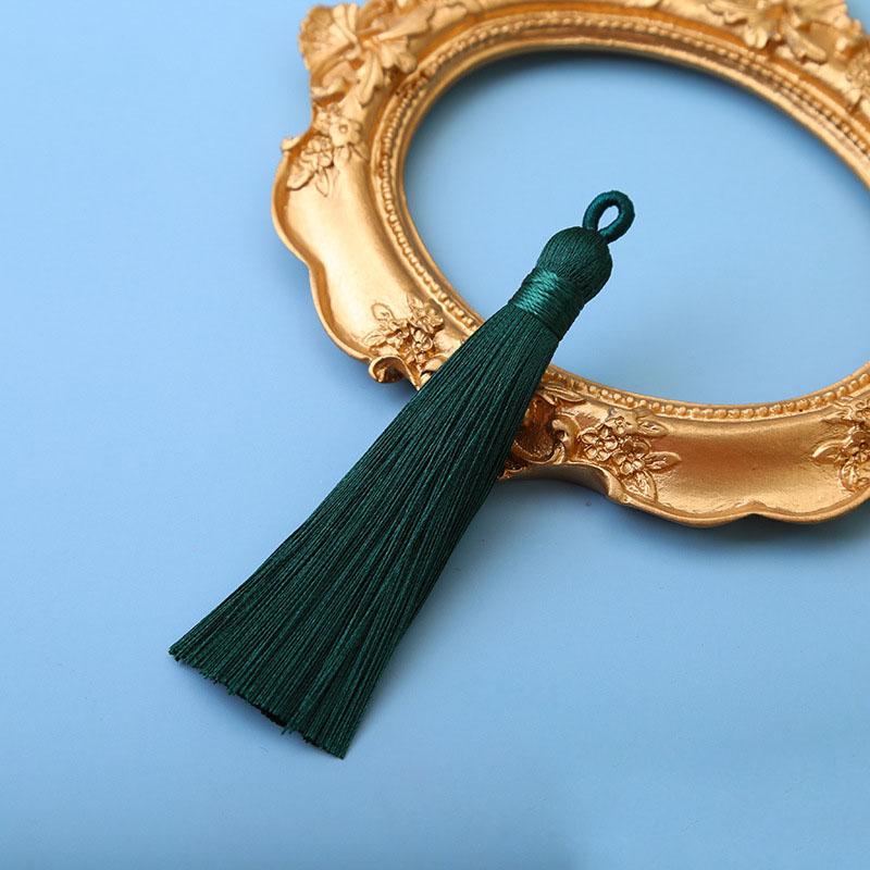 10pcs 8cm Ice Silk Tassel Charms Brush Pendant Crafts For Diy Jewelry Making Accessories Handmade Bracelet Earring Decor Crafts