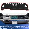 Armaturenbrettabdeckung Schutzpolster Armaturenbrett Sonnenschutz Teppich Anti-UV Dashmat für XPeng G9 2024 2025 Innenzubehör