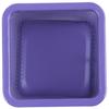 Purple Metal Rectangle Mesh Pen Pencil Holder Organizer