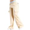 Trendy European and American Cotton Casual Pocket Loose Straight-Leg Pants