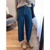 Plus Size High Waist White Jeans for Pear Shape Women - Loose, Slimming, Cropped, Straight Wide Leg Pants