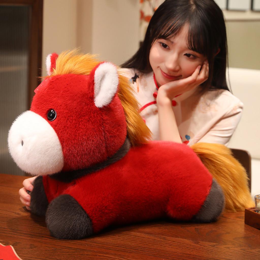 Toy Horse Plush With Soft Polyester Filling For New Year Gifts Celebrations And