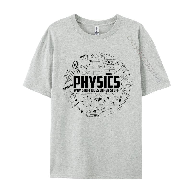 Physics Stuff Tshirts 100 Cotton Fabric Men Tops  Tees Novelty Design Tshirts Unique Tops Shirts Designer