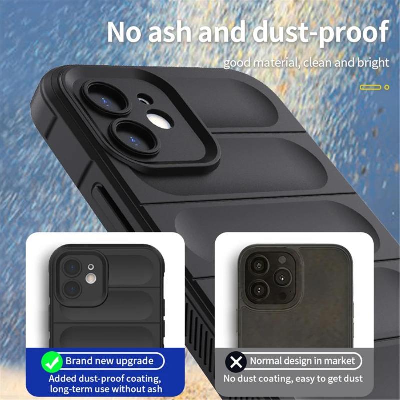 For iPhone 16 Invisible Airbag Lens Protection Washable Phone Case For iPhone 16 15 14 Plus 13 12 11 Pro Max Shockproof Anti-fall Soft Cover