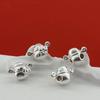 Sterling Silver KT Cat Wealth God Bracelet Charms - Pure Silver Spacer Beads for Children's Accessories