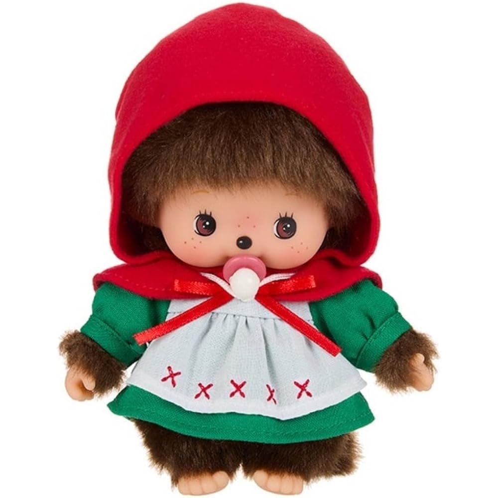 Sekiguchi Monchhichi Revival Dance Party Babychichi Little Red Riding Hood 244584 H15 x W11 x D7cm