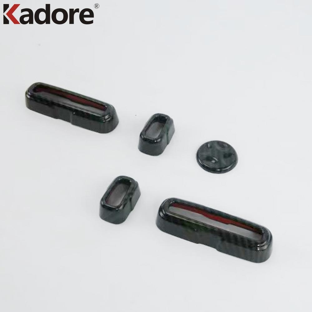 For Honda CRV CR-V 2017-   Wood Grain Car Seat Adjustment Button Cover Trim Sticker Interior Molding Accessories