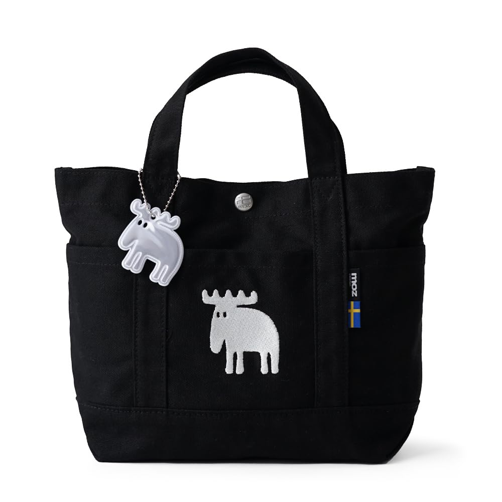 

Tote Bag Mini Tote Bag for Women Black x White [Mozu] zzhc-04r-black-white