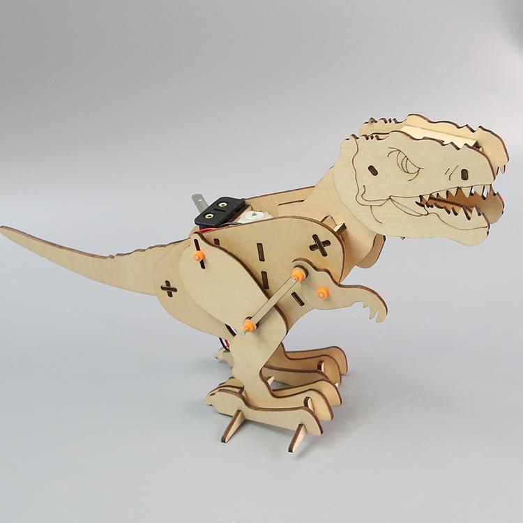 Mechanical Tyrannosaurus Rex DIY Kit Science Experiment Toy for Kids Educational STEM Project G68