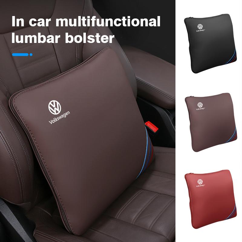 For Volkswagen VW Car Headrest Lumbar Support Cotton Neckpillow Waist Cushion Golf 4 5 6 7 Polo Jetta Sagitar Magotan Passat B5 zr7