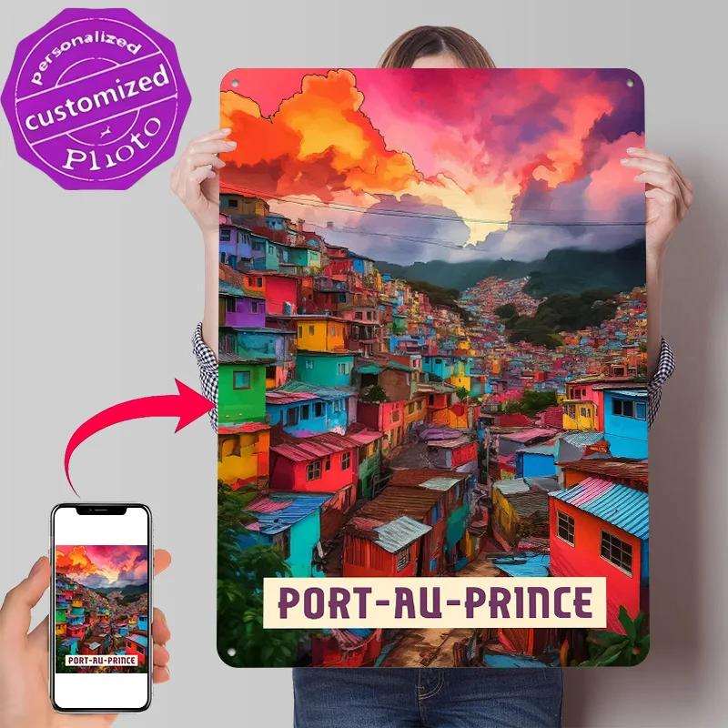 Port Au Prince Poster Retro D Printed Metal Signs Customized Wall Hanging Gift for Mancave Decoration Gaming Bar Accessories