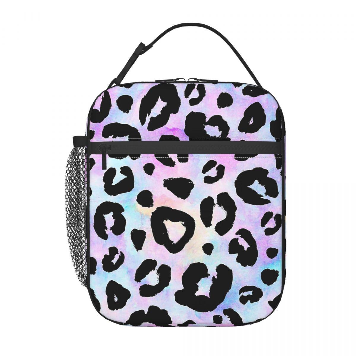 

Colorful Wild Leopard Skin Animal Pattern Insulated Lunch Bag for Women Children Portable Food Boxes Thermal Lunch Box Tote One Size