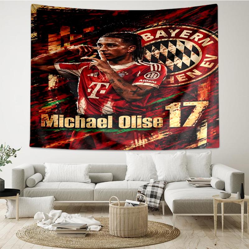 Fc Bayern Munich Star Printed Tapestry, for Bedroom,Livingroom, dormitory, Large Wall Decor, Fabric Decor Fan Birthday Gifts
