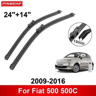 2 Wipers 24" 14" Front Wipers Replacement Fit for Fiat 500 500C 2009-2016 Windshield Wiper Blades Original Equipment Wiper Blade