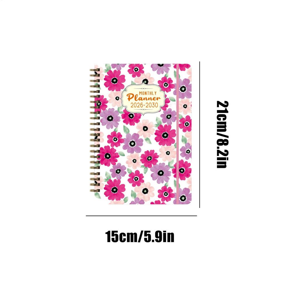 Monthly Planner Coil Bound  2026-2030 Long-Term Planning Datebooks Weekly and Monthly Planner for School Student Business