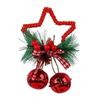Christmas Tree Red Gold White Star Bell Ornament Versatile Christmas Decor Christmas Decoration Tree Ornament Multi-use Hanging