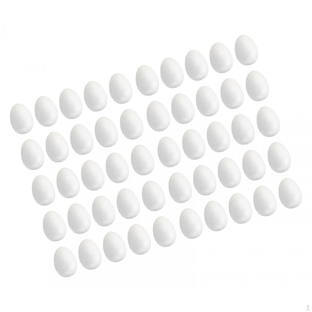 10 Foam Eggs Craft Art Decorative Made of As Surface for Designing Children