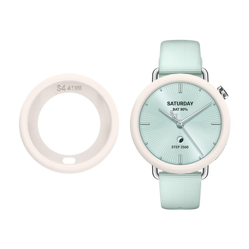 Silicone Case Protective Cover For Xiaomi Watch S4 41MM Full Body Soft Tpu Full Cover Hollow Casing