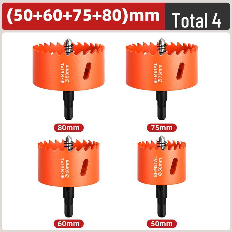 Pânză de găurit bimetalică pentru prelucrarea lemnului: Burghiu pentru Lemn, Gips-carton, Metal, Plastic și PVC - Măritor Găuri pentru Spoturi Încasetate 75mm.