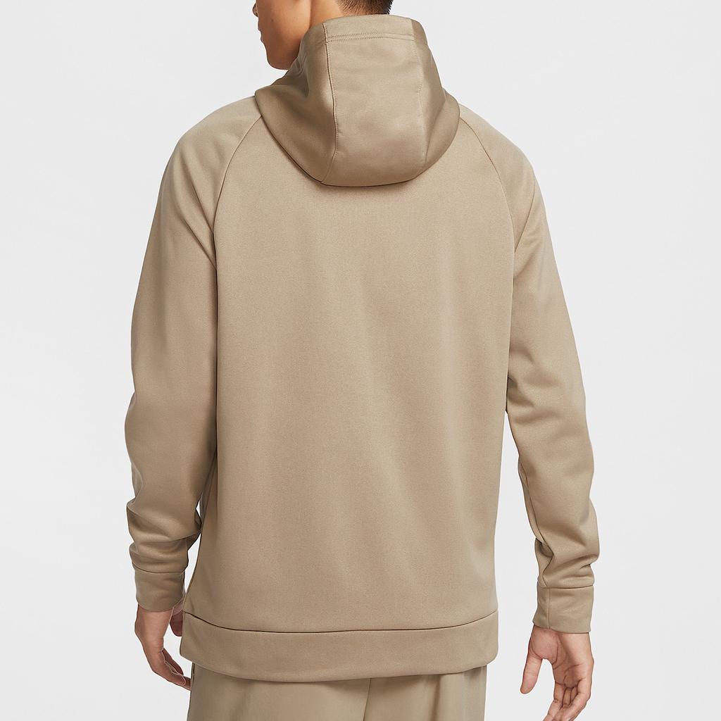 Nike Swoosh Therma-FIT Fleece Pullover Training Hoodie Men Hoodies Khaki Black CU6240-247