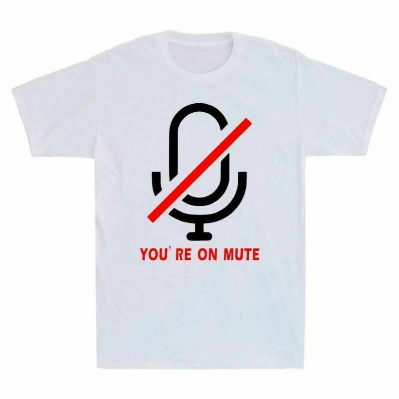 Youre On Mute Unisexs Short Sleeve T Shirt Retro Cotton Tee Gift Top