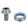 M8*15mm Mountain Road Bike Crank Bolt Bottom Bracket BB Axle Screws Kit with Dust Cap & Washer