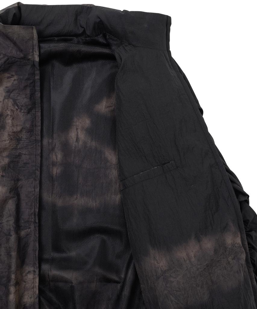 Ajobyajo Tie-Dye Pleats Jacket [Black]
