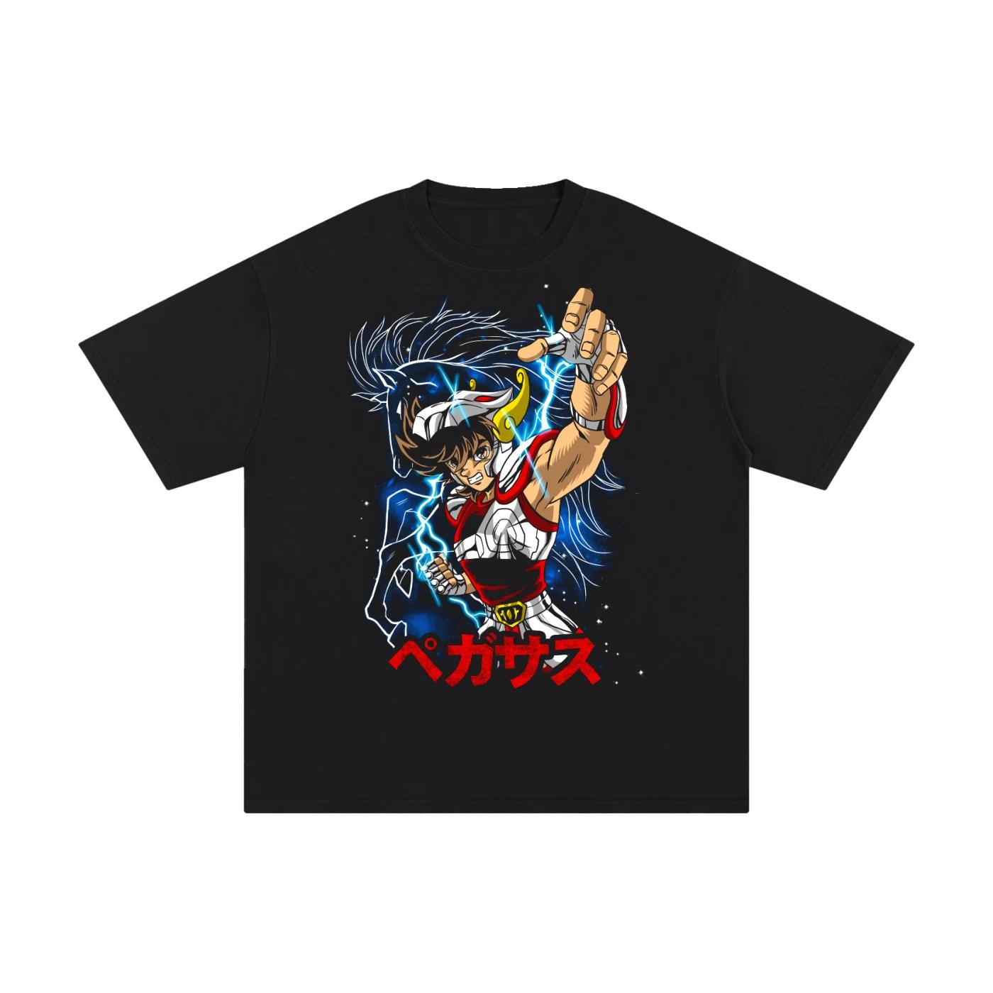 Saint Seiya T-Shirt Anime Pegasus Seiya Manga Graphic All Size Overzised 140