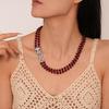 Geometric Diamond Drop Necklace: Exquisite European & American Style, Luxury Niche Statement Piece for a High-End Look