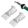 2Pcs Stainless Steel Welding Nozzle Flat Mouth 40mm Plastic Welding Nozzle Tubular Flat Mouth Nozzle Welding PP PVC Plastic