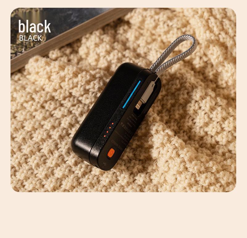 Quick Heat Magnetic Hand Warmer & Power Bank with Built-in Cable - Compact Storage & High Capacity