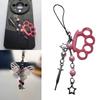 Coffin Cross Hanging Pendant Sweet Cool Phone Strap Bag Decoration Portable Y2K Style Hanging Lanyard for Girls Women