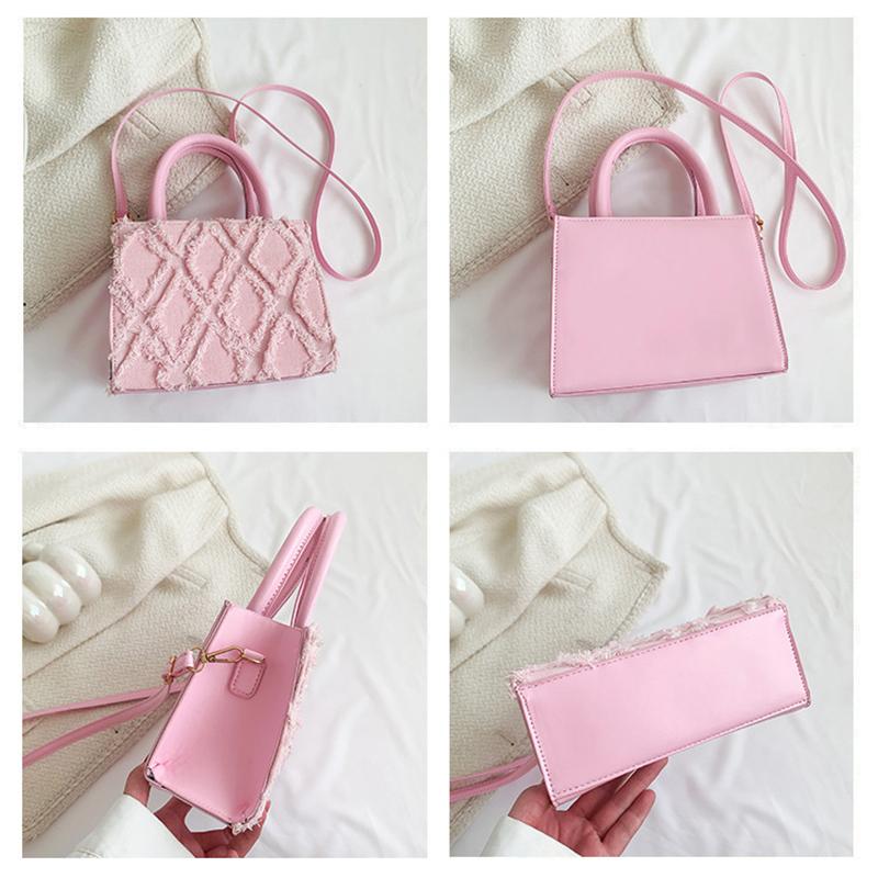 Summer New Fashion Simple Small Square Bag Retro Handbag Casual Crossbody Bag Popular Bag for Women