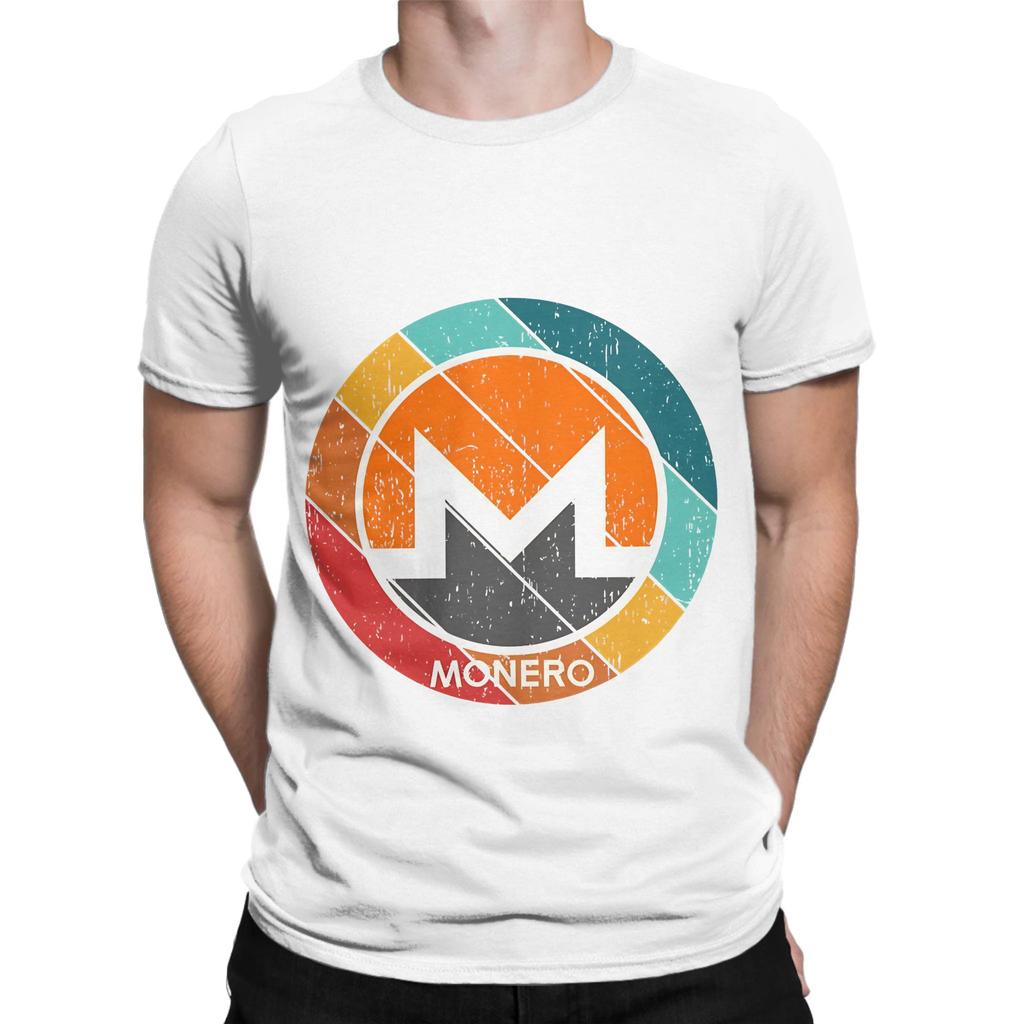 Monero Xmr Cryptocurrency Grunge Sunset Graphic Funny 100 Cotton Tshirt Monero Xmr Tees Tops For Unisex