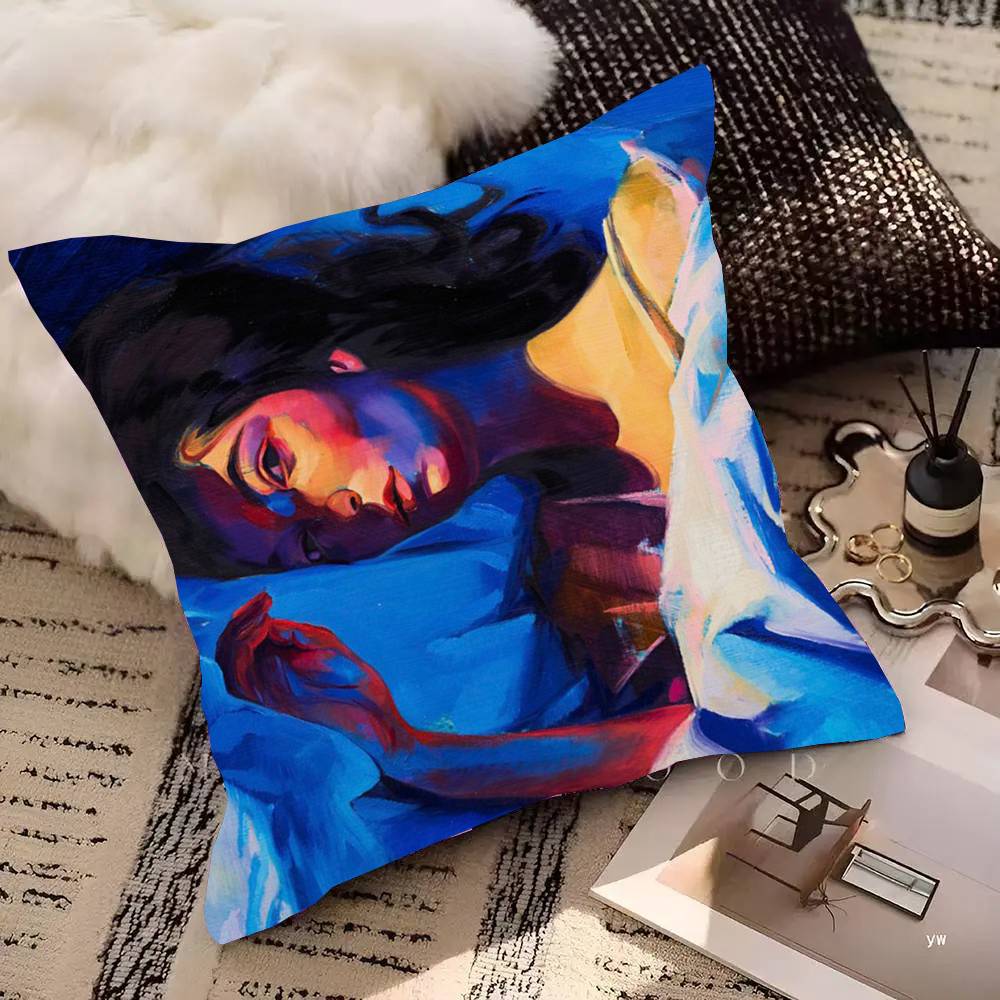 Lorde Melodrama Solar Power Tour Album Inspired Pillow Case Square Pillow Bedroom Sofa Leisure Comfort Cushion Home Decoration 16x16Inch