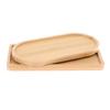 Wooden Soap Dispenser Tray Vanity Countertop Bottles Organizer Holder Diy Coasters Heart -Shaped Elliptical Hexagonal Rectangula