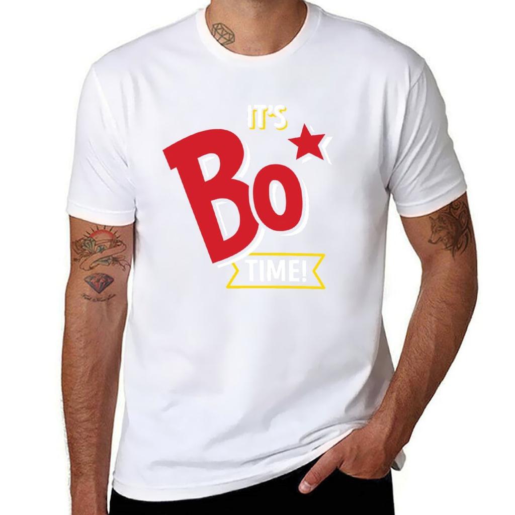 Its Bo Time Bojangles (White Text) Tshirt Sporty Breathable Short Sleeve Tshirt
