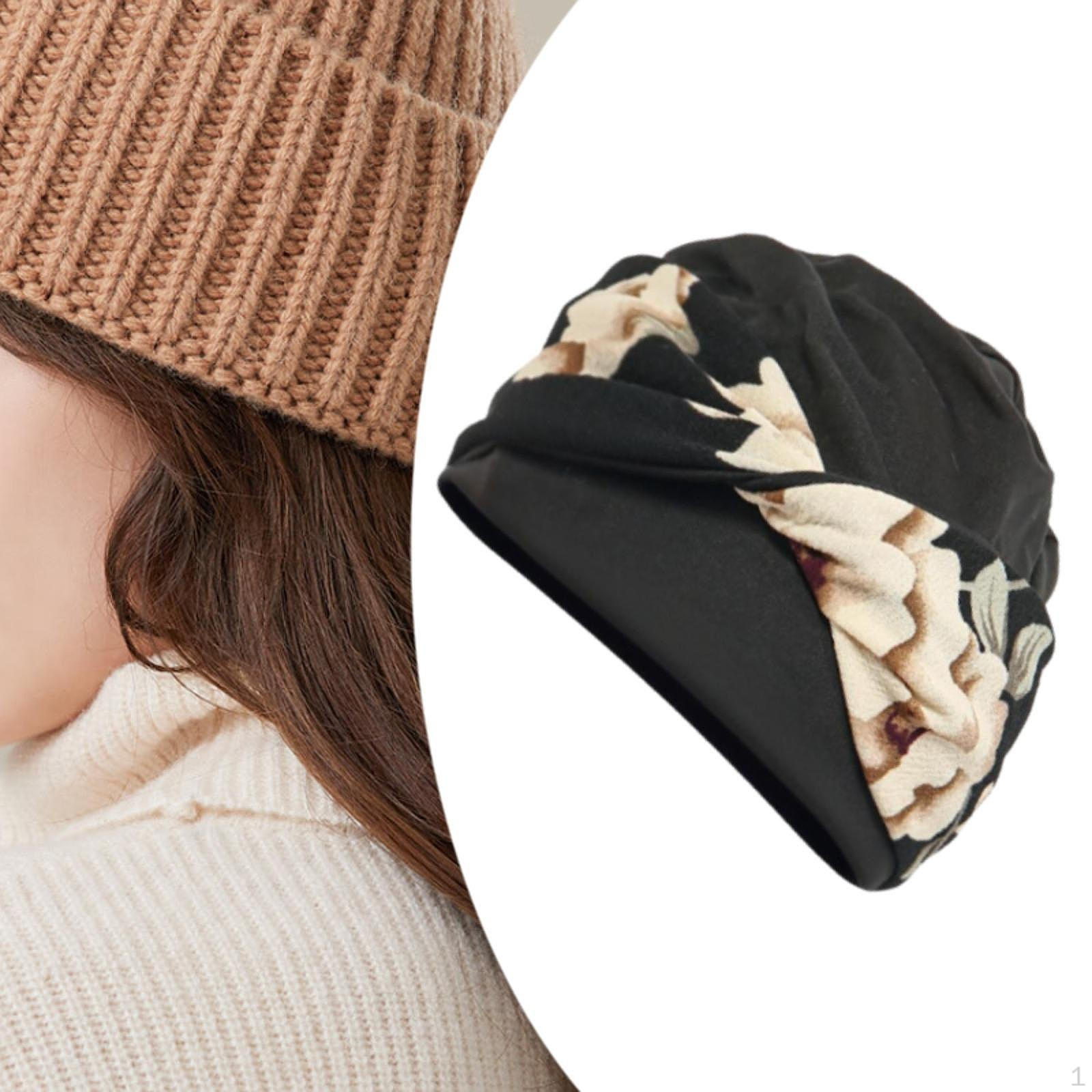 

Turban Hat Polyester for Women Girls Slouchy Cap Lightweight Hair