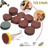 102/52pcs DIY Flocking Sanding Discs Pad Kit 1/2/3 Inch Grit Abrasive Polish Wheel Wood Sanding Paper Set for Dremel Rotary Tool