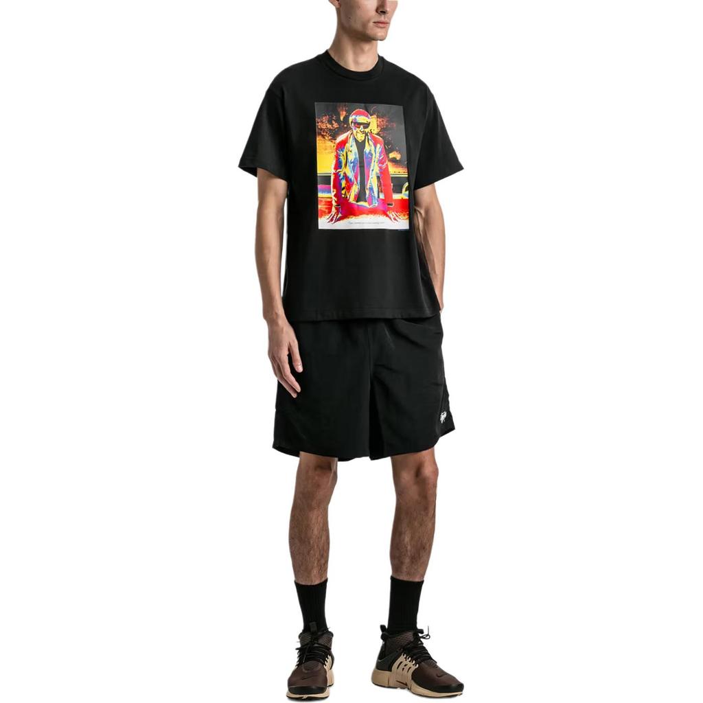 Nike Fitted Graphic Crew Neck T-Shirt Men Tops Black DX5827-010