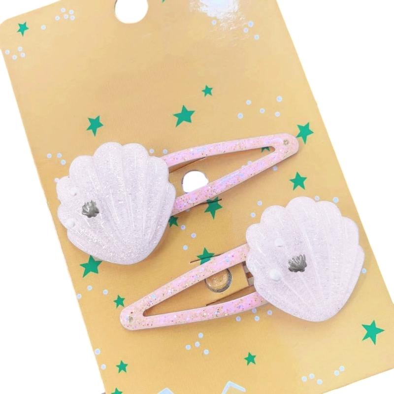 Adorkable Star Glitter Hair Clip for Girls Kid Star Barrettes Glitter Handmade Pink Hairpins Lovely Hairpins