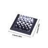 Portable Chess Board Mini Metal Playing Pieces Compact Strategy Game For Tabletop Enthusiasts