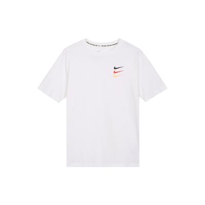 F.C. Tricolor Swoosh Logo Soccer Short Sleeve T-Shirt Men Tops White CT8432-100