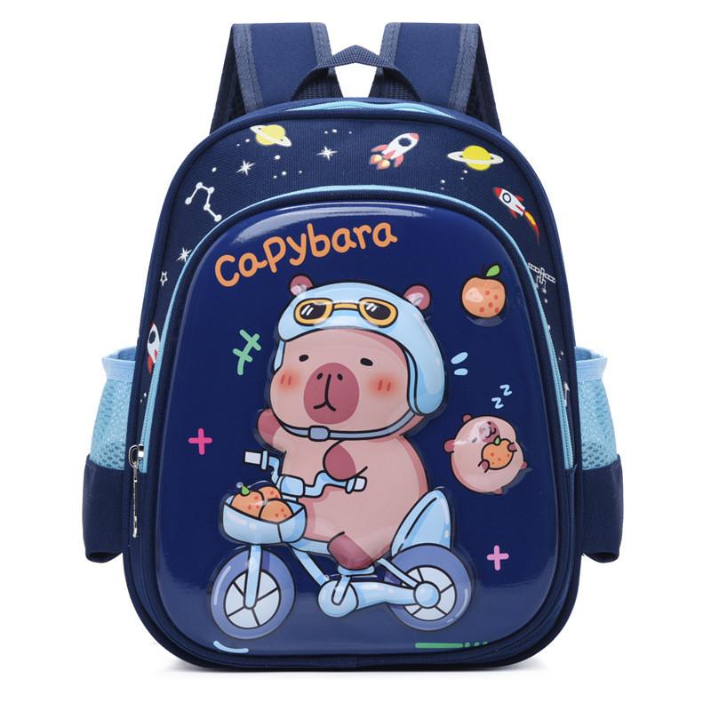 Charming Capybara Cartoon Preschool Backpack For Young Children With Comfortable Shoulder Straps And Versatile Colors