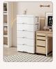 Five-Drawer Plastic Storage Cabinet for Household Organization